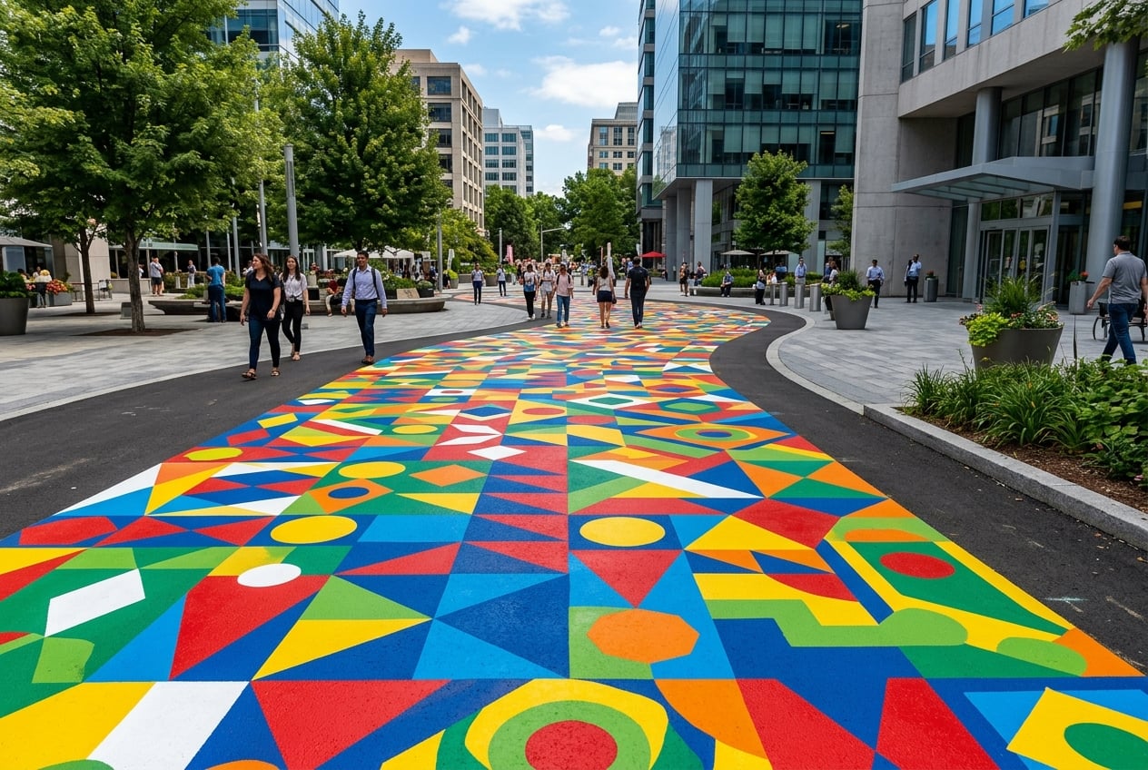 Decorative Markings - Tri State Sealcoating & Line Striping